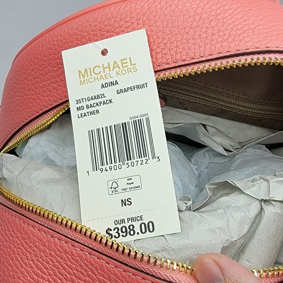 Michael Kors Adina Medium Backpack Grapefruit Pink main image 6